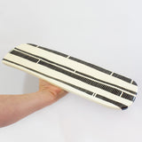 Stripey Road Long Platter - Black