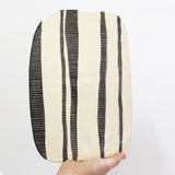 Stripey Road  Platter - Black