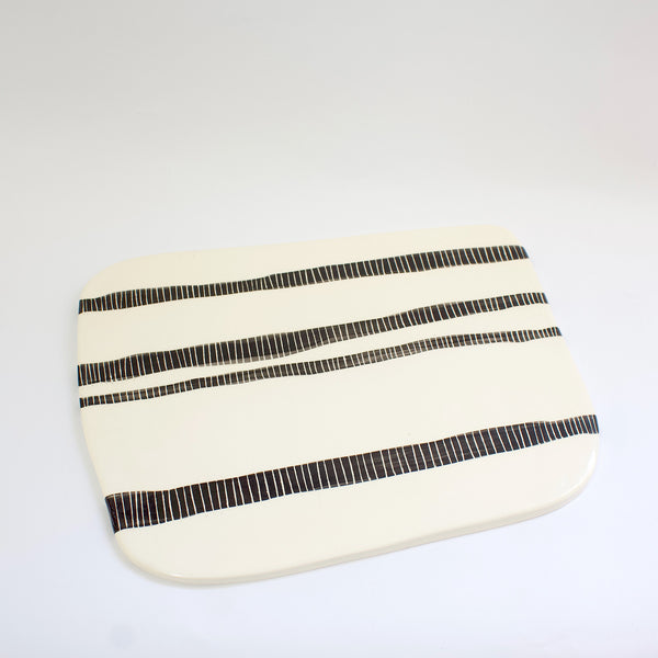 Stripey Road Organic Platter - Black