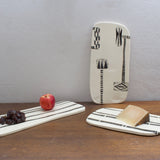 Woven Grafik Organic Platter - Black