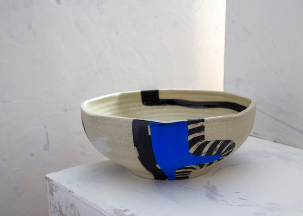 Electric Pathways - Scalloped Bowl