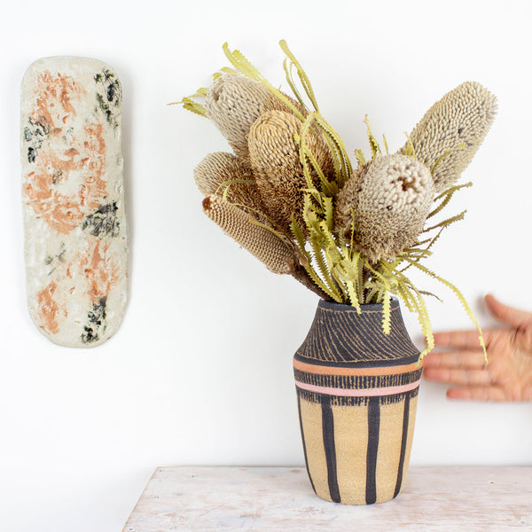 Textured Weave - Shoulder Vase