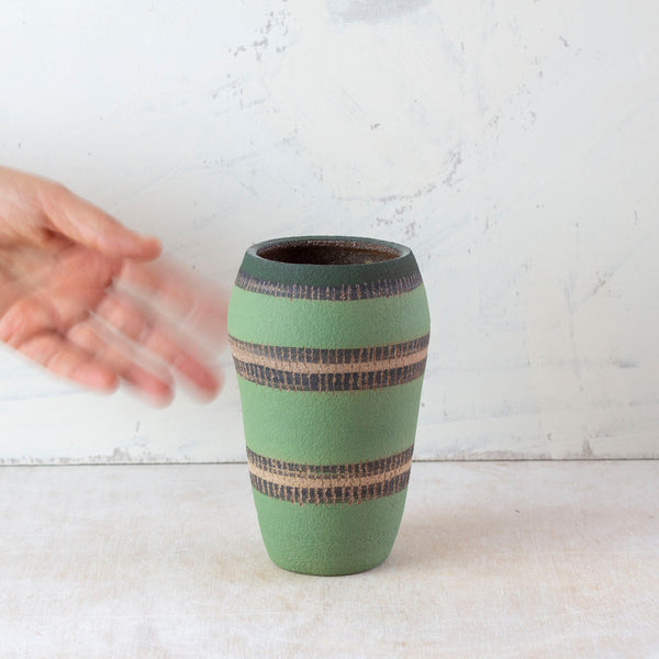 Moss Stitches - Slender Vase