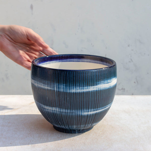 Painterly Blue Steel - Bowl