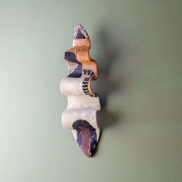 Earth Pathways #1 - Undulating Ceramic Wall Piece