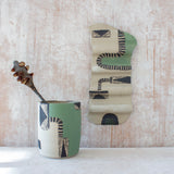 Moss Pathways #2 - Undulating Ceramic Wall Piece