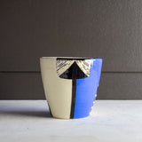 Electric Pathways V Vessel - Black and Electric blue