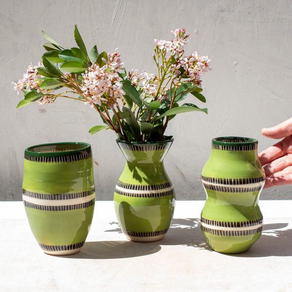 Moss Stitches - Distorted Little Vase