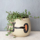 Textured Diversion Rounded Vessel // Planter
