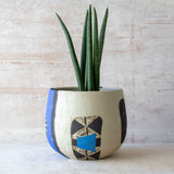 Electric Pathways Vessel - Black, Electric blue and Turquoise