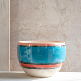Liquorice All Sorts Bowl // Planter - Lagoon, Dusty Pink & Indian Red