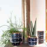 Textured Vertical Tracks -  Cylindrical Vase