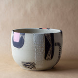 This Way vessel - Black, Nasturtium & Dusty Pink