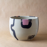 This Way vessel - Black, Nasturtium & Dusty Pink
