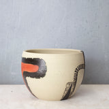 Textured Vast Land Rounded Vessel // Planter