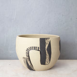 Textured Vast Land Rounded Vessel // Planter