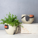 Textured Vast Land Rounded Vessel // Planter