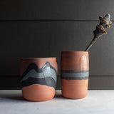 Burnt Earth - Cylindrical Vase