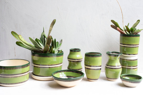 Moss Stitches - Lg Planter