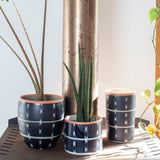 Textured Vertical Tracks -  Cylindrical Vase