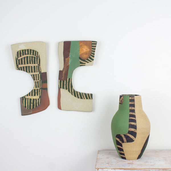 Fork in the road - Ceramic Modular Wall Piece