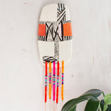Off the Path - Ceramic Wall Piece With Embellishments