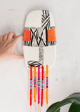Off the Path - Ceramic Wall Piece With Embellishments