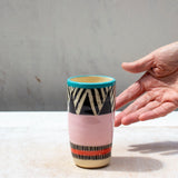 Tri Burst - Cylindrical Little Vase