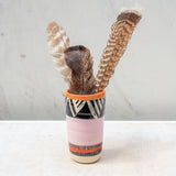 Tri Burst, Pink - Cylindrical Little Vase