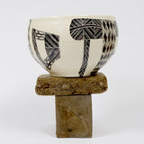 Woven Mask Large Bowl - Black