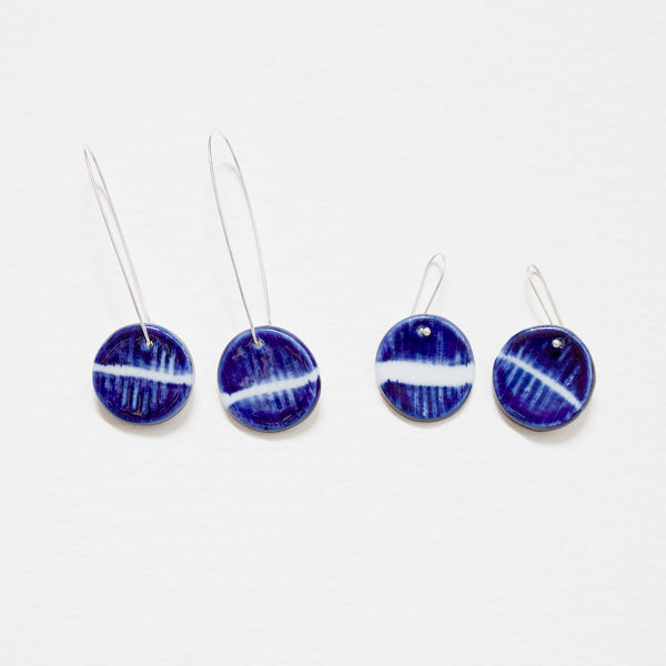 Indigo Moon Little Drop Earrings- Indigo