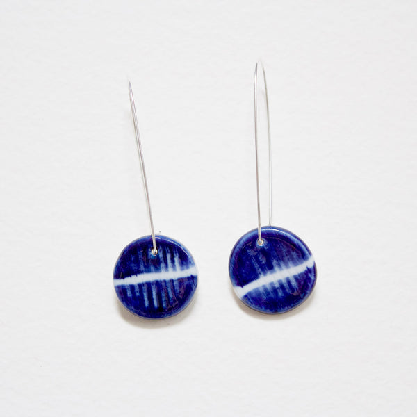 Indigo Moon Little Drop Earrings- Indigo