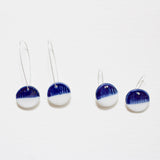 Half Moon Little Drop Earrings - Indigo