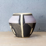 Going In Circles Vessel - Black & Lilac