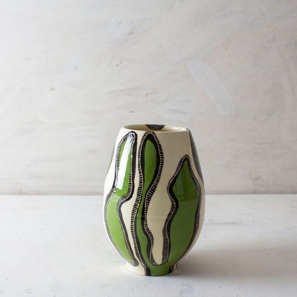 Moss Tracks - Pedestal Vase