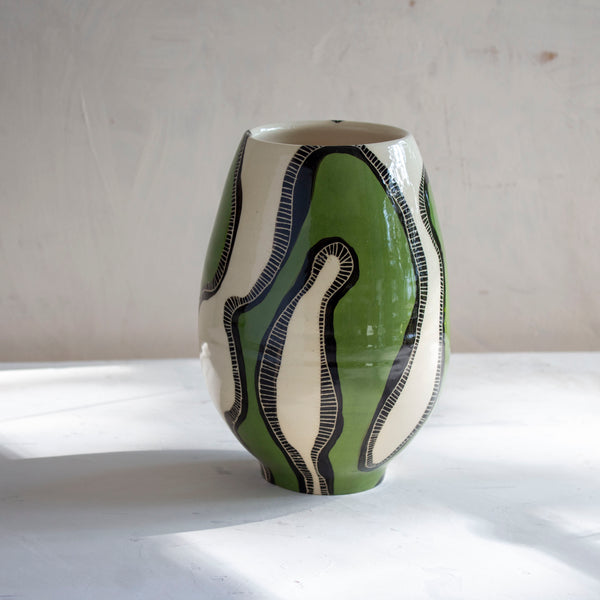 Moss Tracks - Pedestal Vase