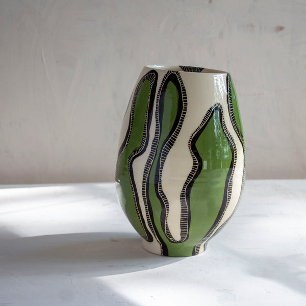 Moss Tracks - Pedestal Vase