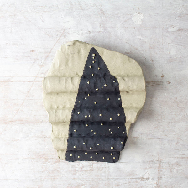 Spotted Pointer - Undulating Ceramic Wall Piece