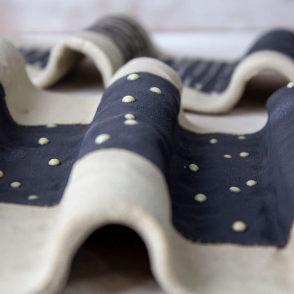 Spotted Pointer - Undulating Ceramic Wall Piece