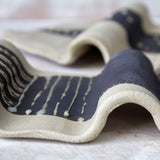 Striped Pointer - Undulating Ceramic Wall Piece