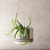 Textured Crossweave - Outdoor Large Hanging Planter
