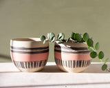 Textured Galah -  Rounded large Planter