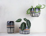 Textured Weave - Rounded Hanging Planter