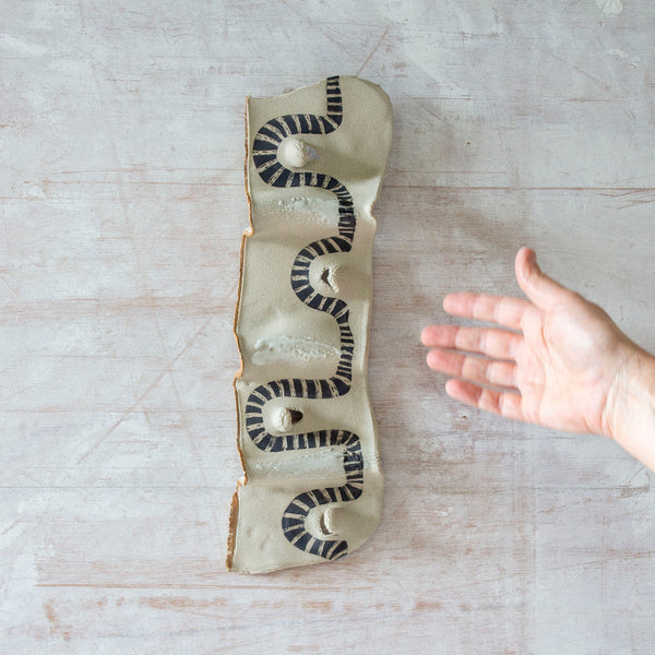 Winding Path - Undulating Ceramic Wall Piece