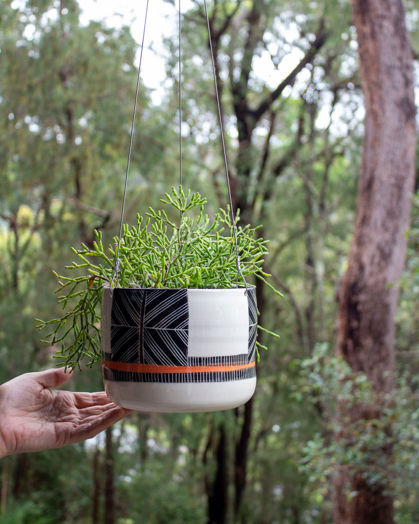 xl hanging planter Crossweave - XL Hanging Planter