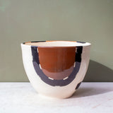 Earth Pathways Jumbo Bowl - Black, Burnt Orange & Tan