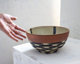 Ikat Stripe - Cross Bowl