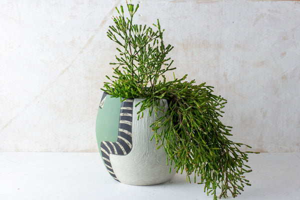 Moss Pathways - Jumbo Vessel /Planter