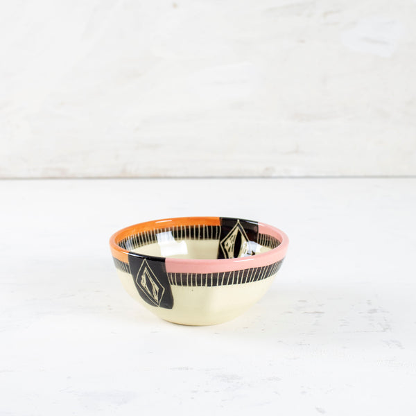 Diamond, Pink & Orange - Little Dish