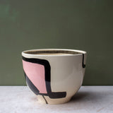 Pathways Large Bowl - Black, Galah, Indian Red & Nasturtium